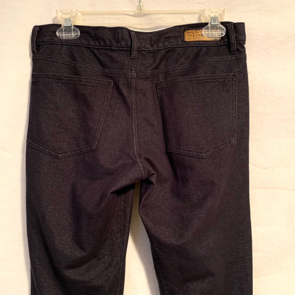 Volcom Woman Stretch Black Skinny Jeguar Jegging Size 9